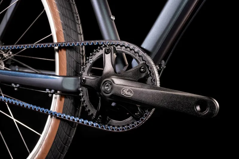 Cube Hyde Pro Trapeze Hybrid Bike 2022 Blue/Silver-2